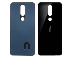 Akkufedél Nokia 5.1 Plus (Nokia X5) hátlap fekete, ragasztóval 
